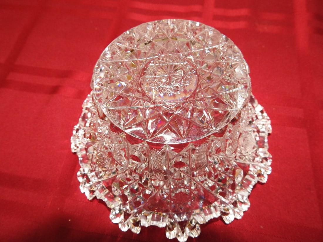 ABP Cut Glass Fruit / Centerpiece Bowl - 3