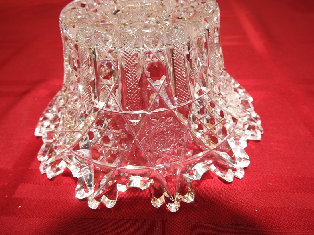 ABP Cut Glass Fruit / Centerpiece Bowl - 4
