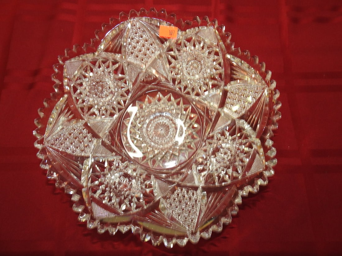 Large ABP Cut Glass Berry / Fruit Bowl - 3