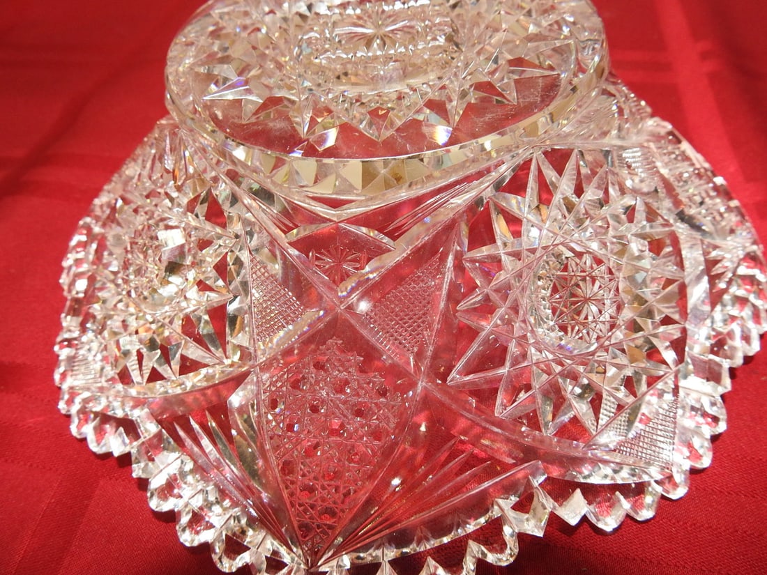 Large ABP Cut Glass Berry / Fruit Bowl - 4