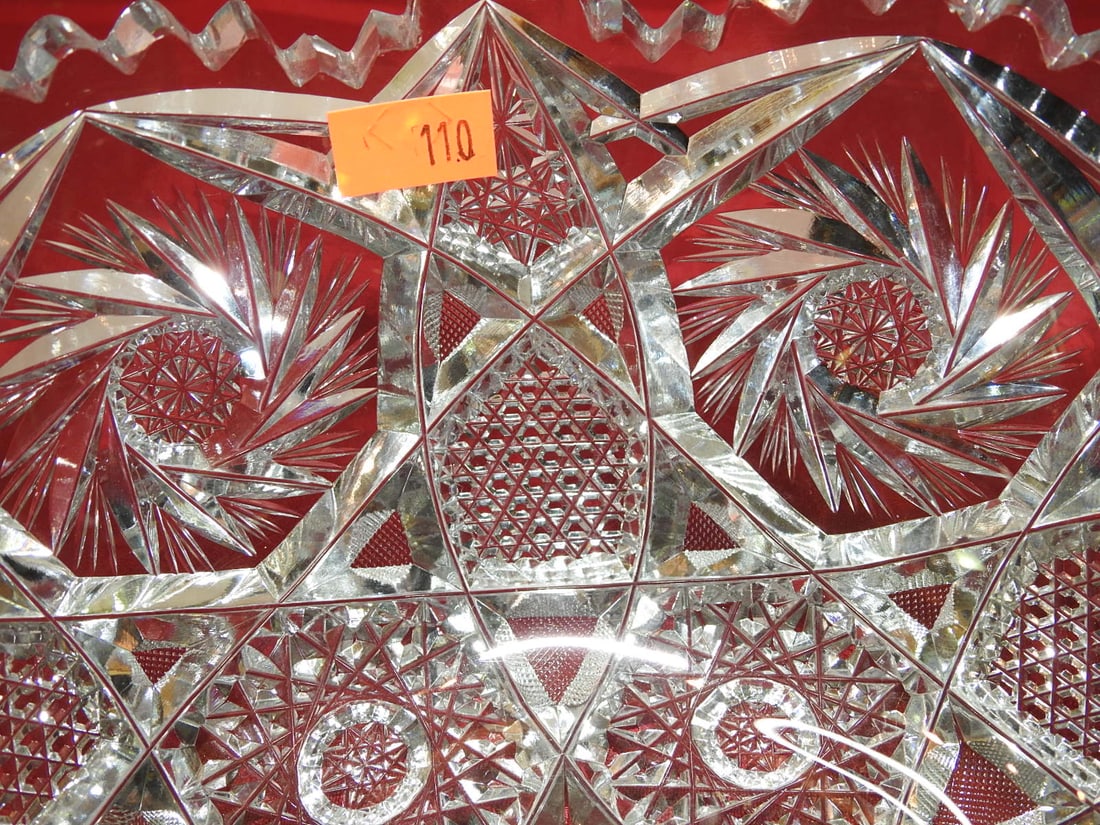 ABP Cut Glass Round Berry / Fruit Bowl - 4