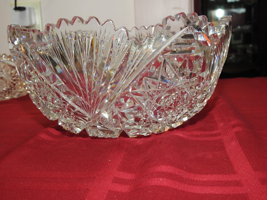 ABP Cut Glass Master Berry / Fruit Bowl - 3