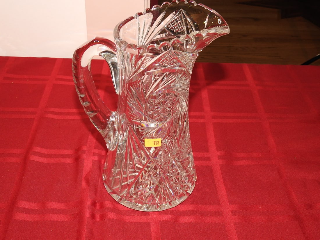 ABP Cut Glass Tankard Water Pitcher - 2