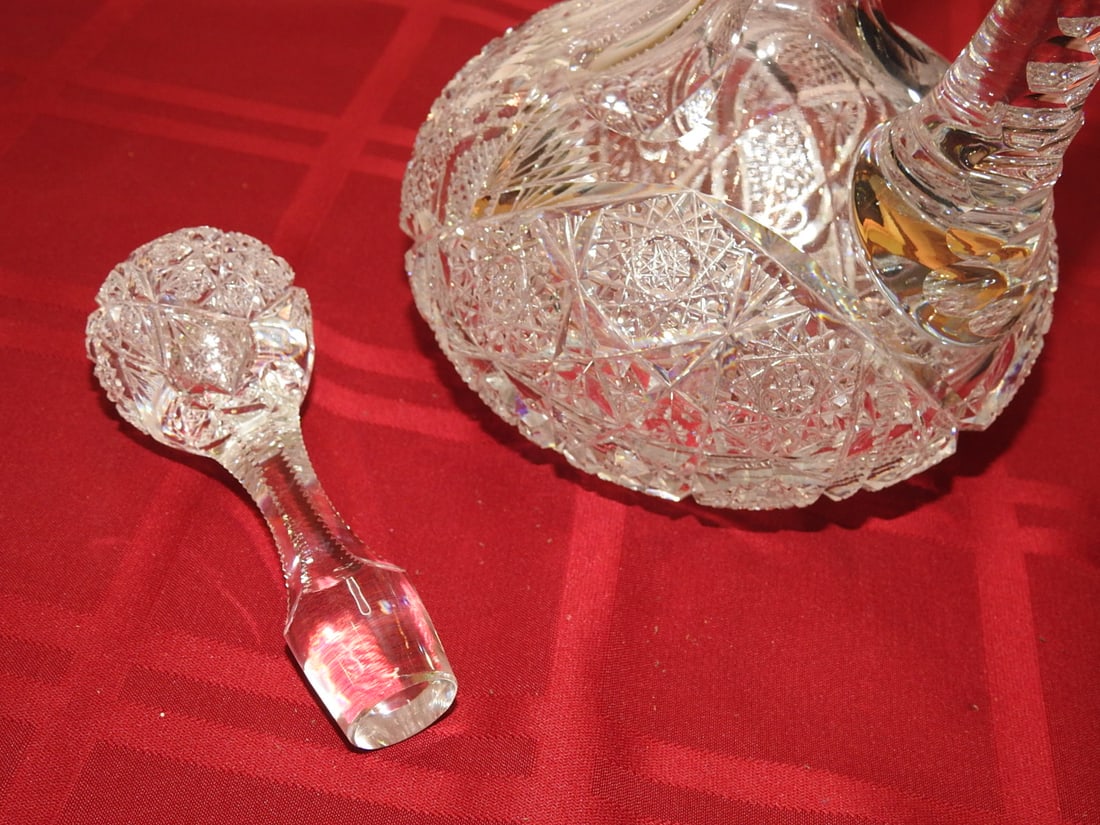 ABP Cut Glass Decanter with Original Stopper - 3
