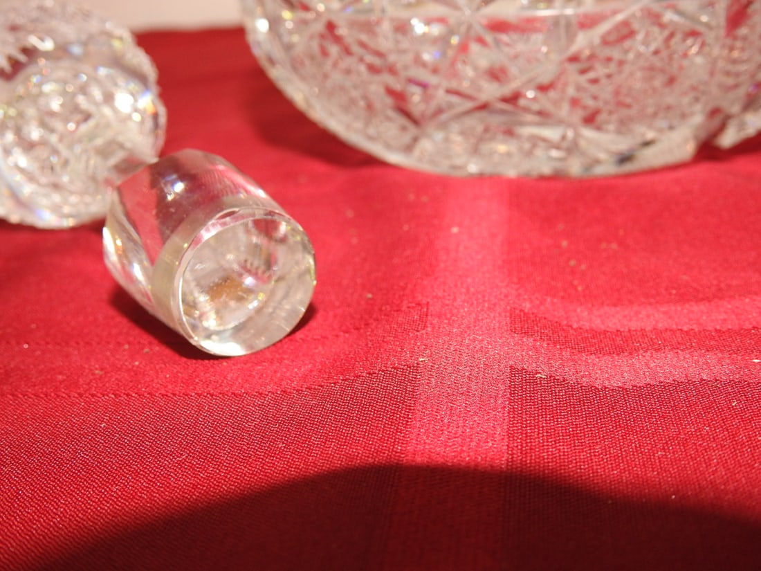 ABP Cut Glass Decanter with Original Stopper - 4