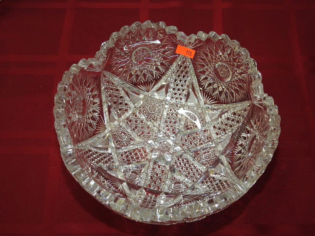 ABP Cut Glass Master Berry / Fruit Bowl - 2