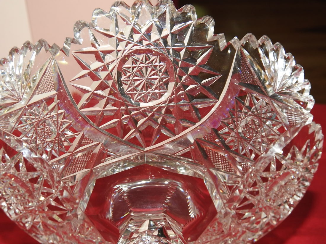 ABP Cut Glass Pedestal Cake Stand / Compote - 4