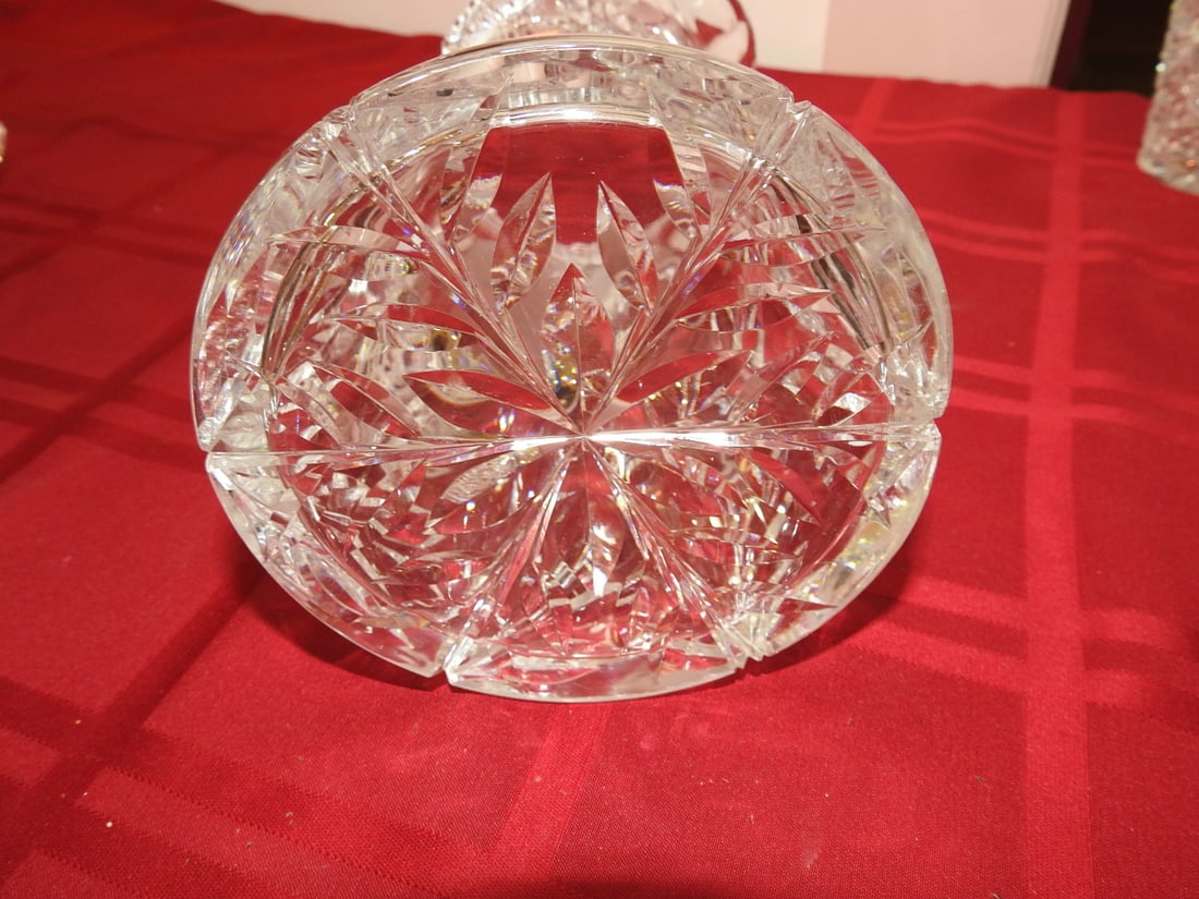 Cut Glass Tankard Water Pitcher - 4