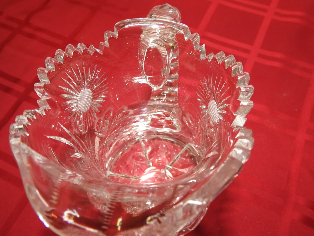 Cut Glass Tankard Water Pitcher - 5