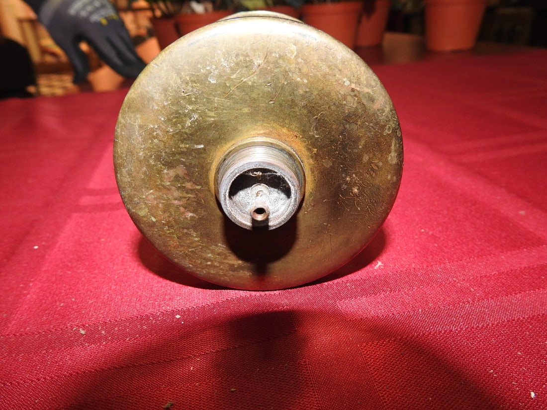 Detroit Brass Co. Brass and Glass Cylinder Oiler - 2