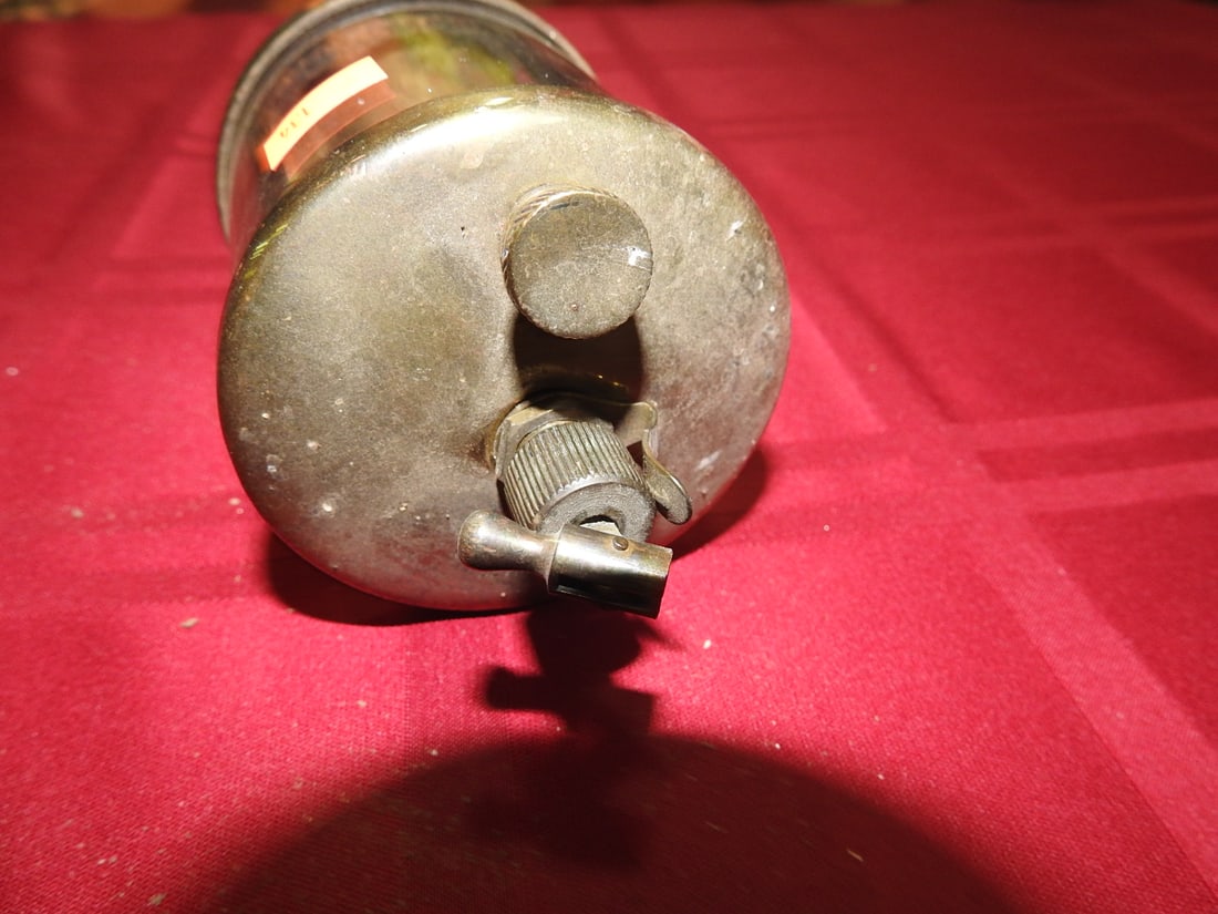 Detroit Brass Co. Brass and Glass Cylinder Oiler - 3