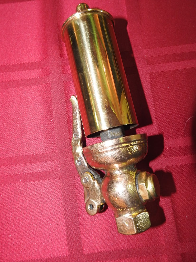 Brass Steam Whistle with Lever Assembly - 3