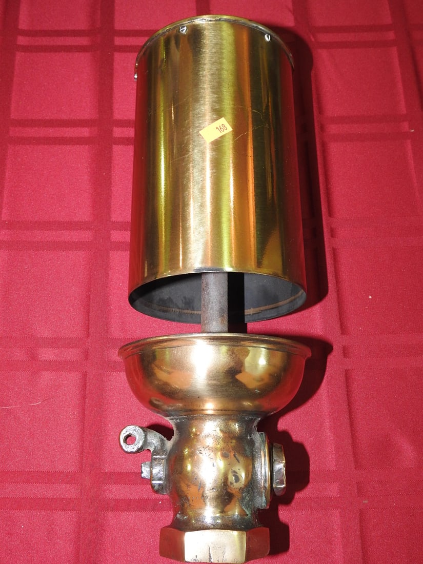 Large Brass Steam Whistle with Bell (1 of 6)