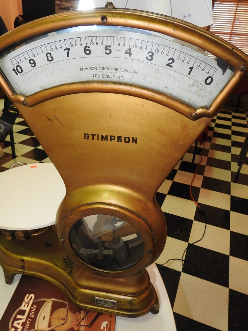 Stimpson Scale Co. Antique Scale, Pat. Aug. 20, 1907 - 11