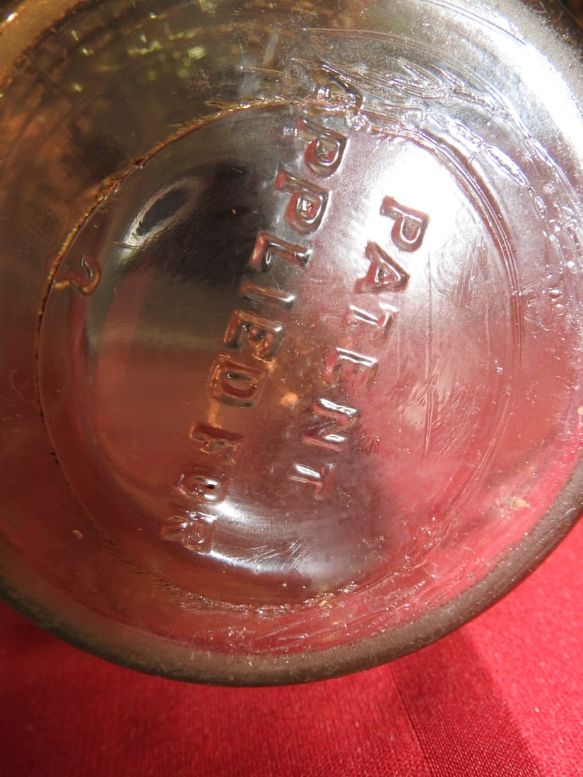 Jay B. Rhodes Co. Quart Glass Oil Bottle - 5