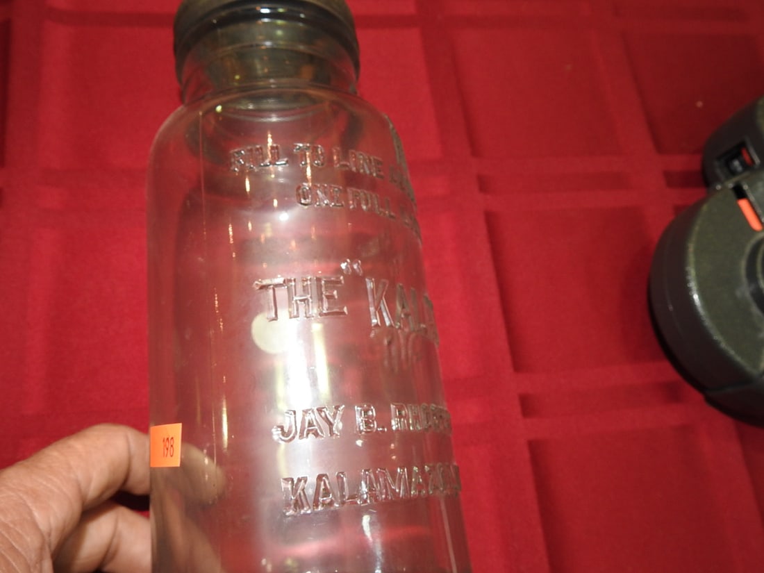 The Kalamazoo Quart Glass Oil Bottle Jay B. Rhodes - 2