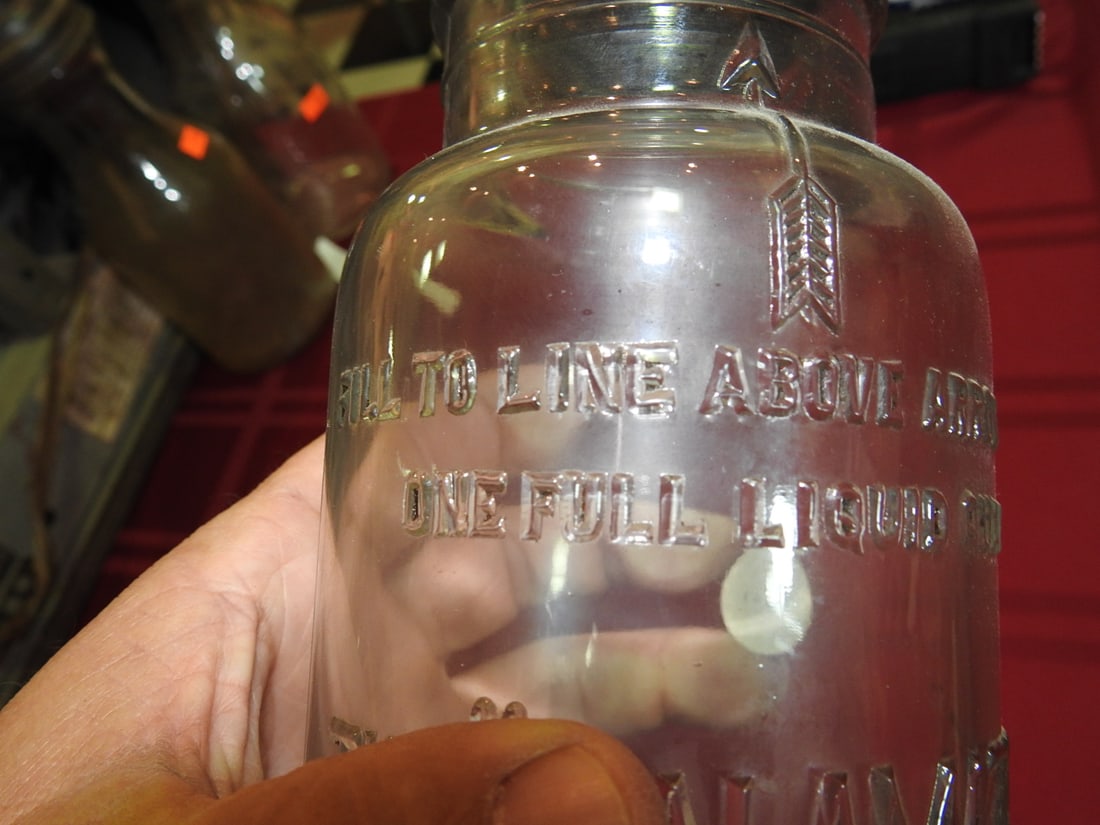 The Kalamazoo Quart Glass Oil Bottle Jay B. Rhodes - 5