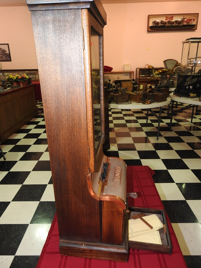 Antique National Brand Time Clock / Recorder - 10