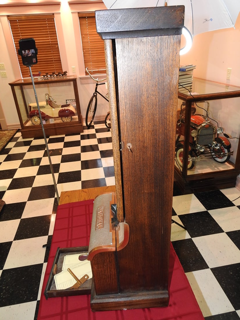 Antique National Brand Time Clock / Recorder - 6