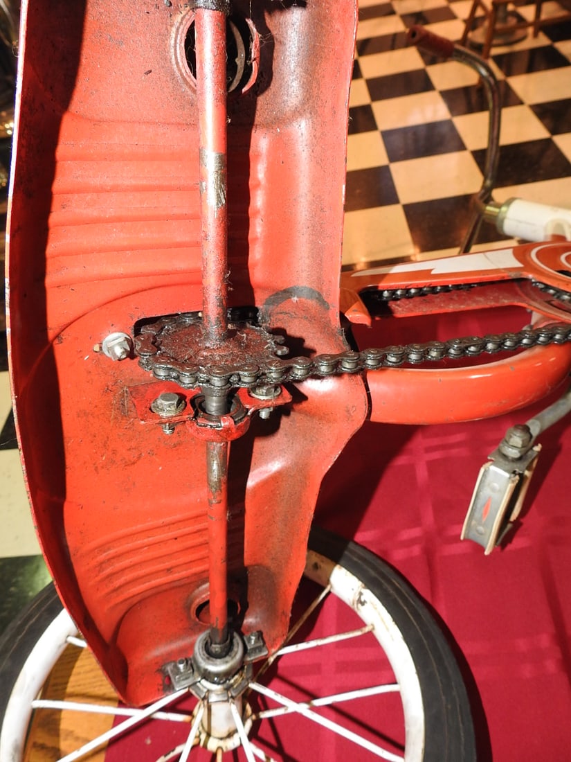 Antique Large Chain-Drive Tricycle - 13