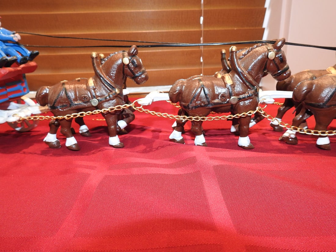 Budweiser Clydesdale Eight-Horse Hitch Wagon - 3
