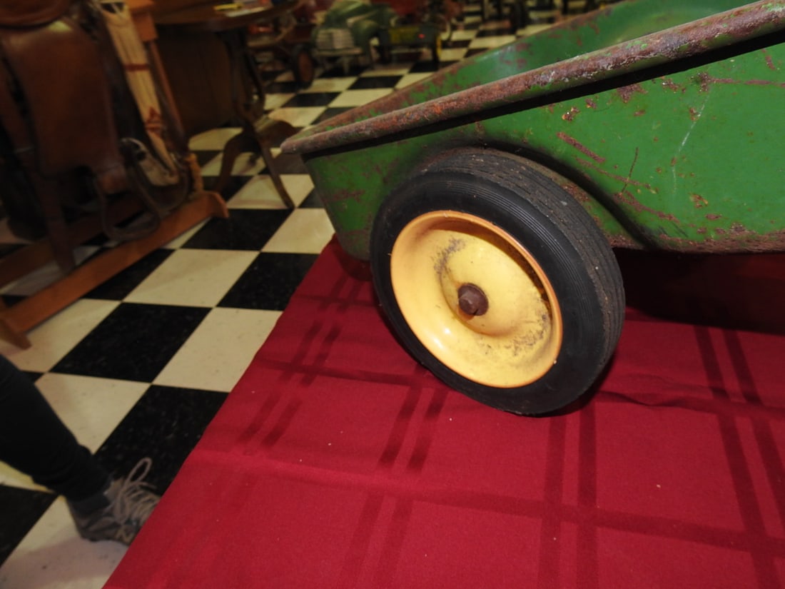 Vintage John Deere Metal Trailer - 7