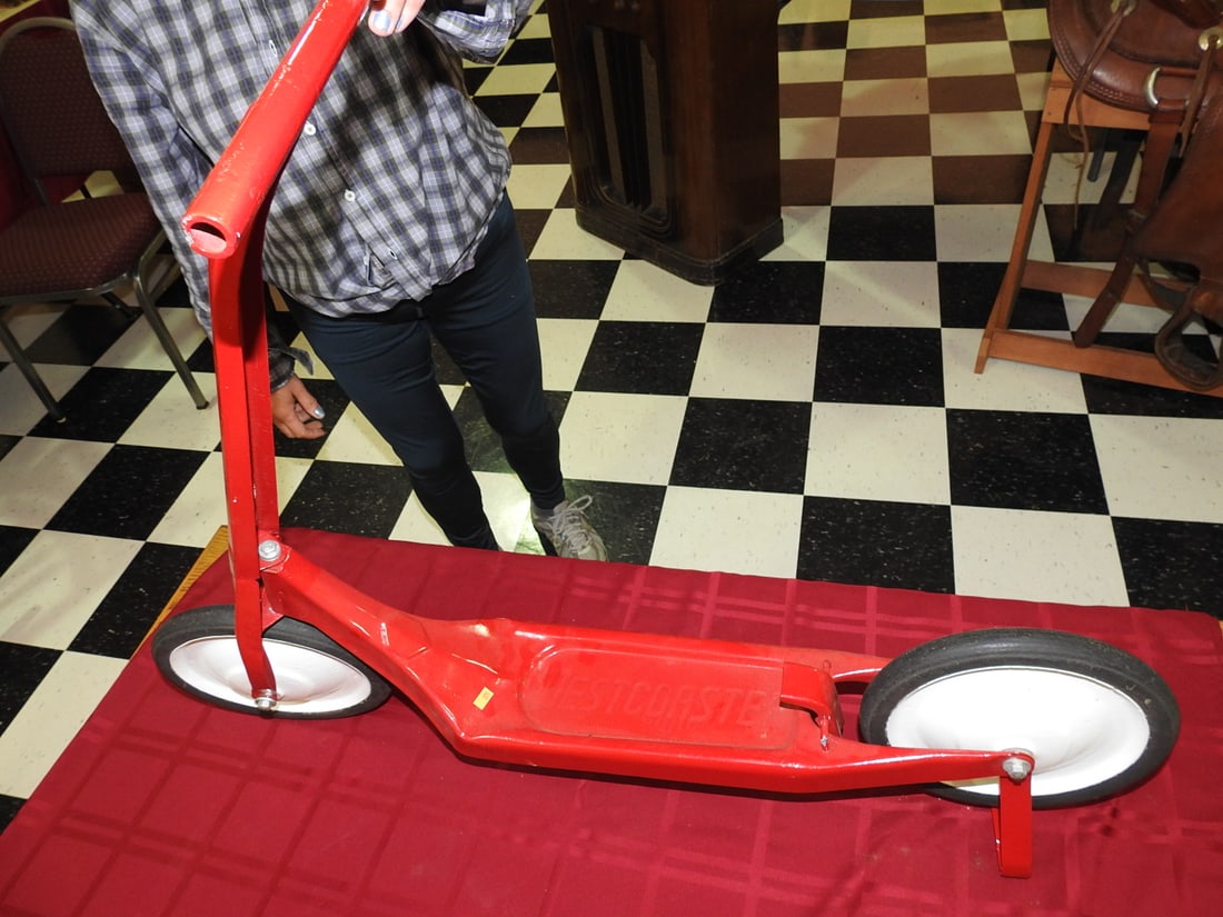 Restored Red WestCoaster Scooter - 5