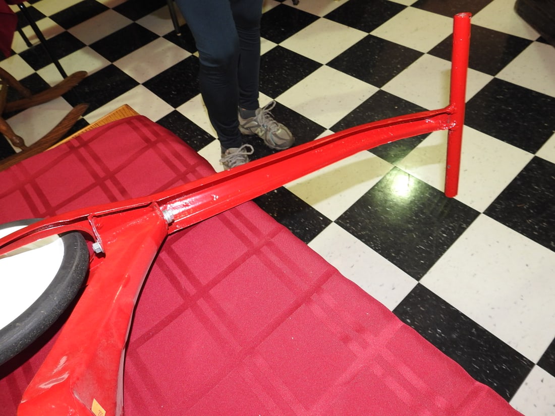 Restored Red WestCoaster Scooter - 7