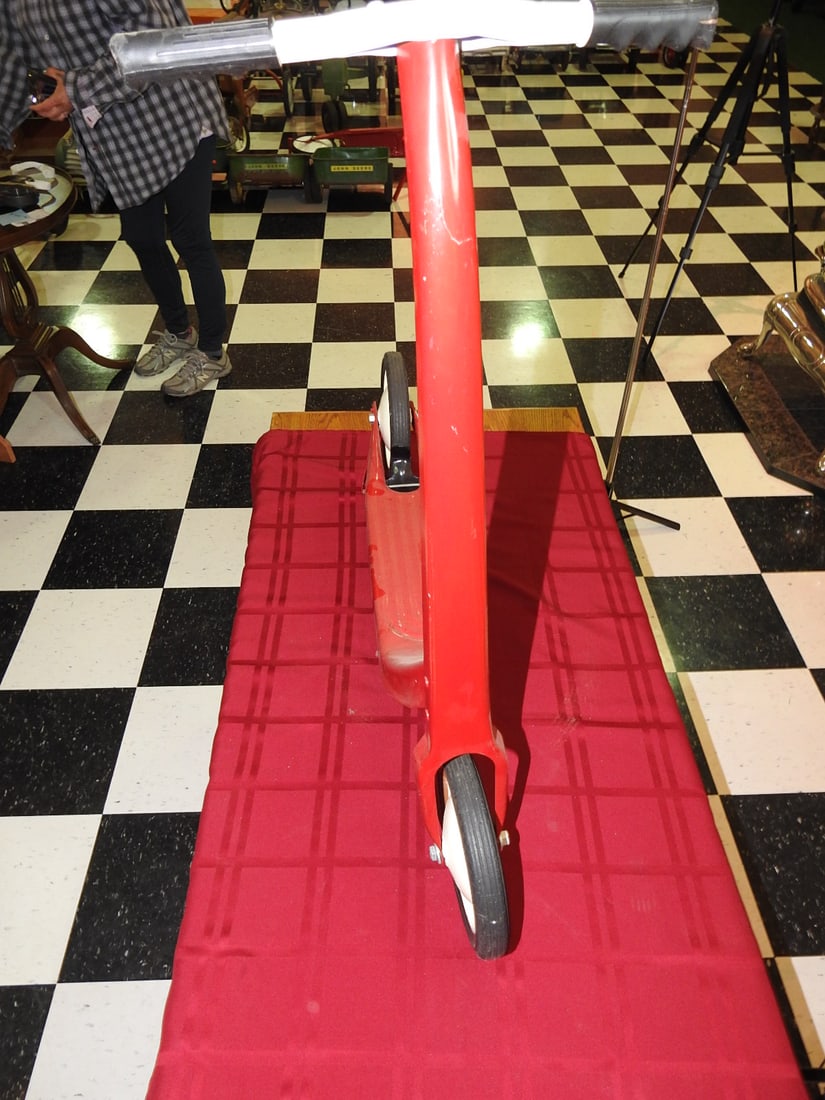 Restored Red Vintage Scooter - 4