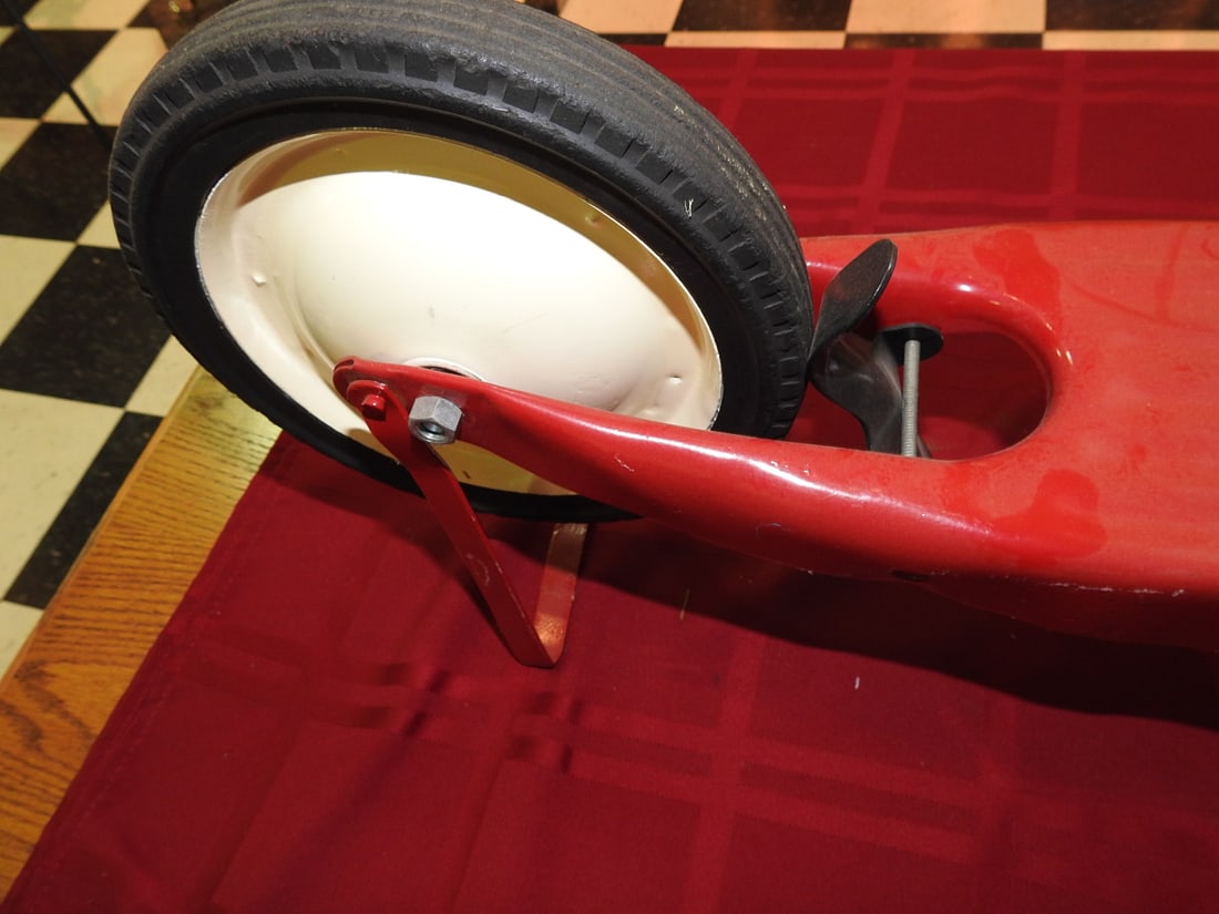 Restored Red Vintage Scooter - 6