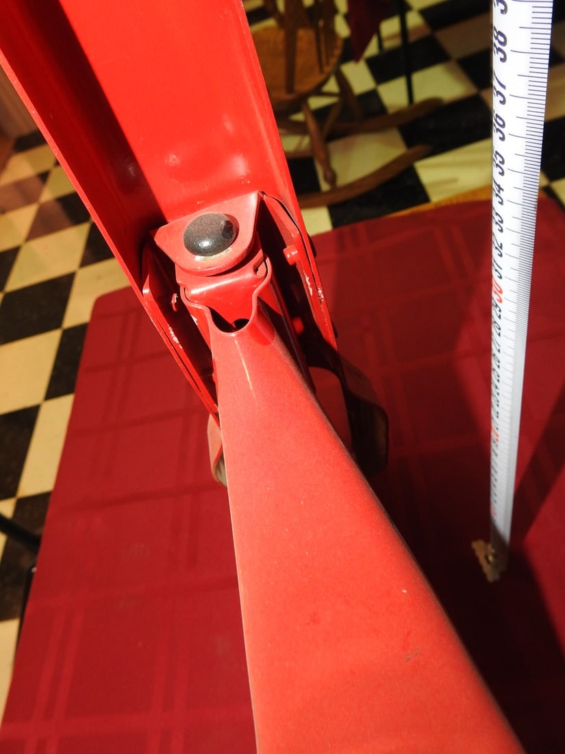 Restored Red Vintage Scooter - 7