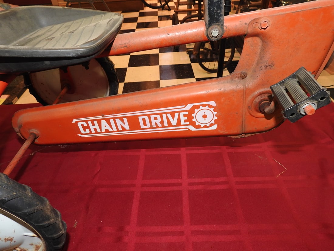 AMF 502 Power Trac Pedal Tractor with Wagon - 5