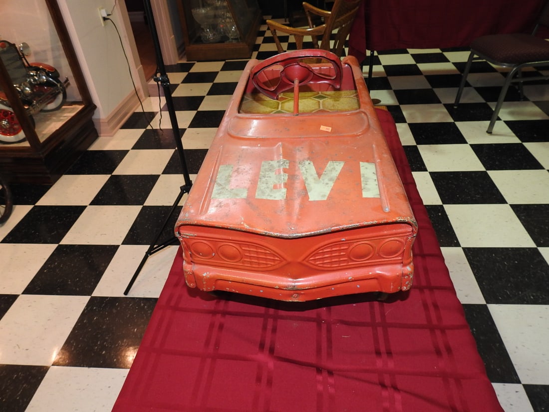 Vintage Murray Pedal Car "LEVI" Hood - 7