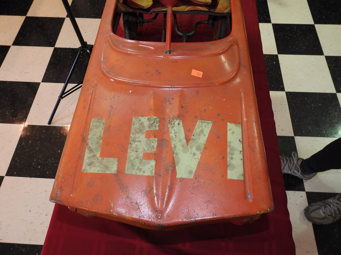 Vintage Murray Pedal Car "LEVI" Hood - 8