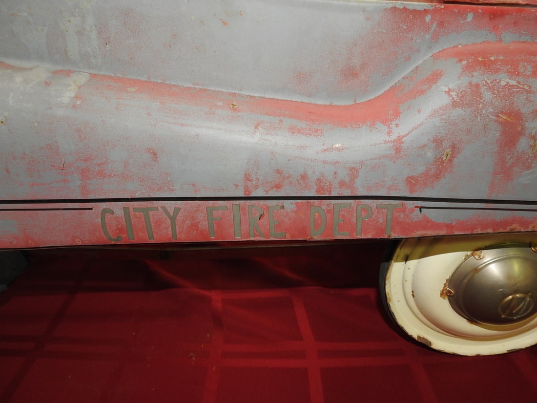1950s Murray City Fire Dept Pedal Car - 2