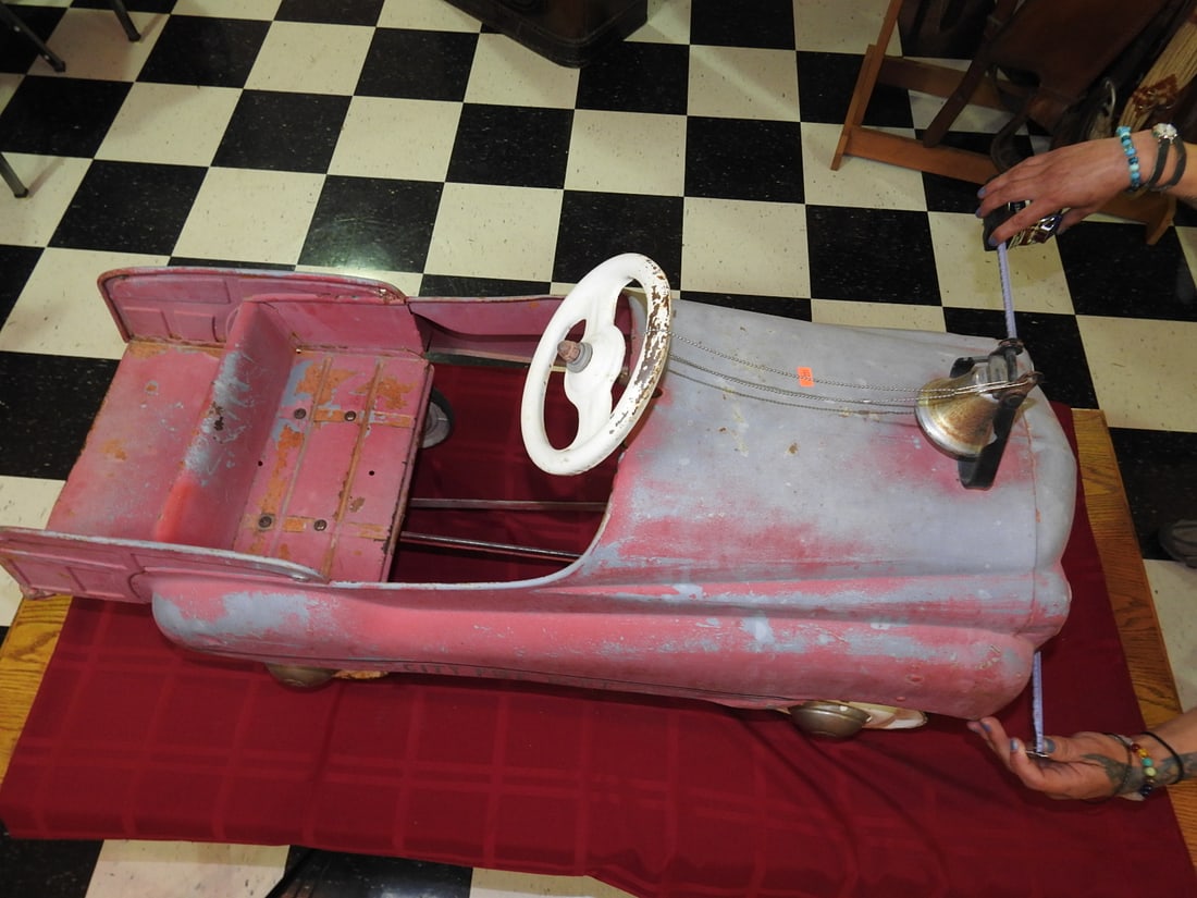 1950s Murray City Fire Dept Pedal Car - 7
