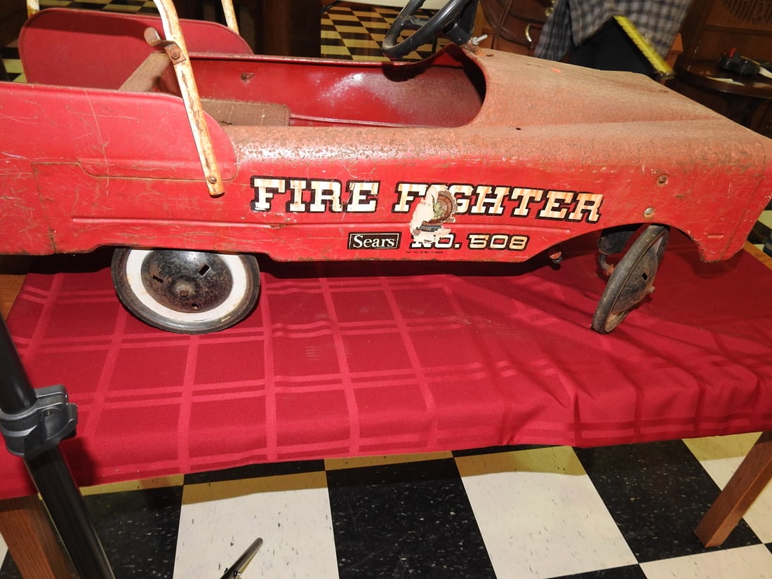 Fire Fighter Sears No. 508 Pedal Car - 11