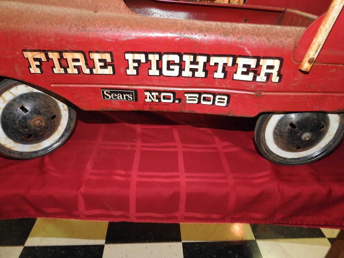 Fire Fighter Sears No. 508 Pedal Car - 2