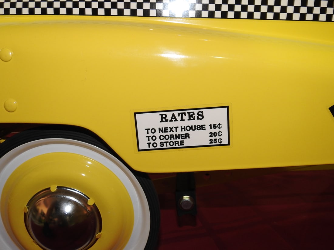 Burns Novelty Taxi Pedal Car - 3