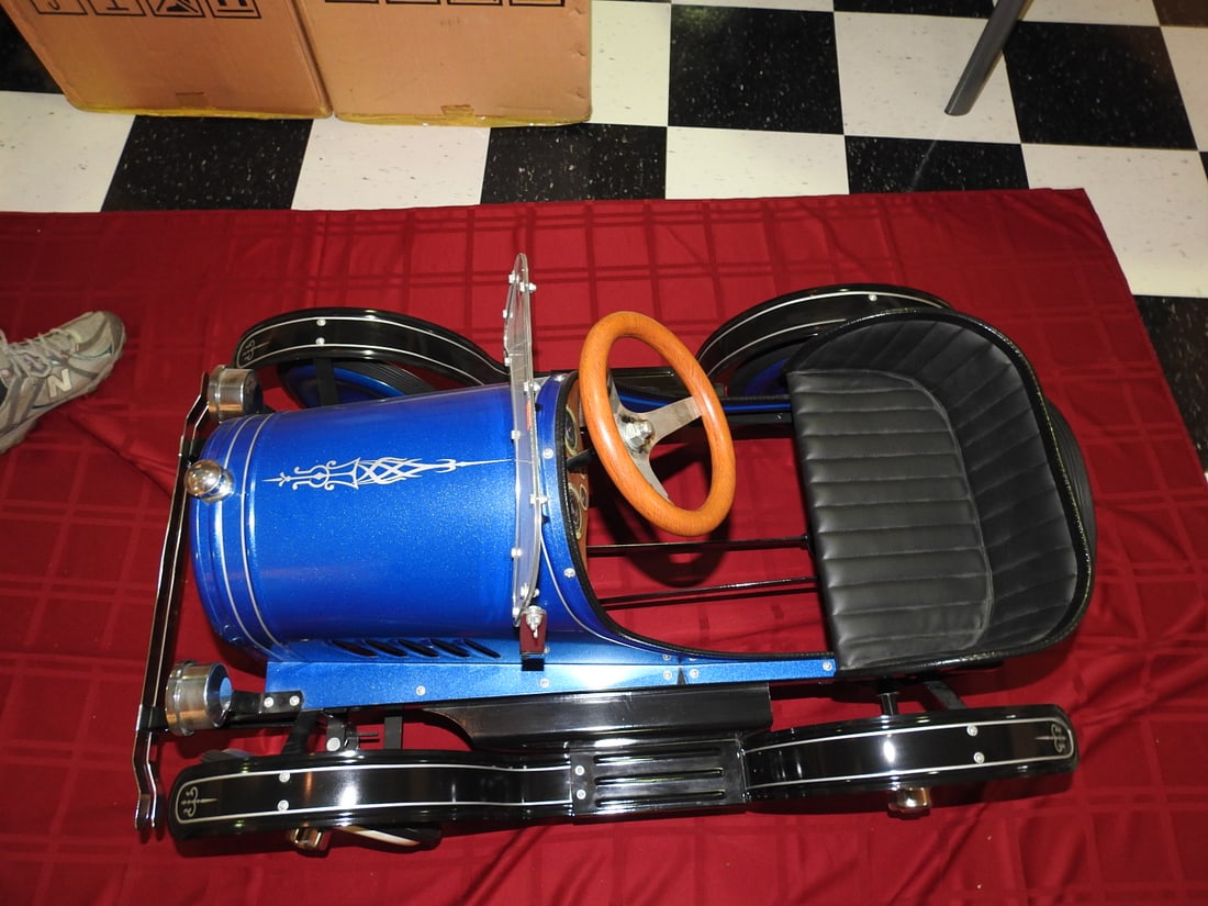 Limited Edition Blue Model T-Style Pedal Car - 3