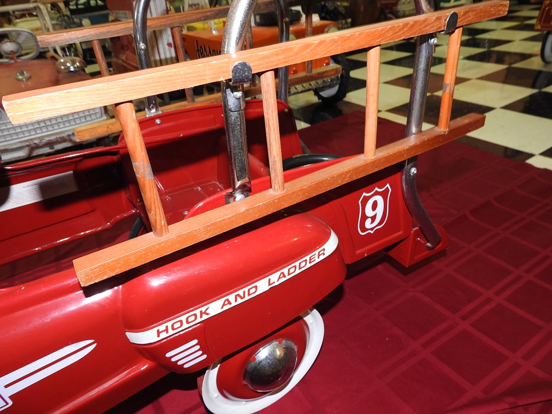 Limited Edition Fire Dept. Engine No. 9 Pedal Car - 2
