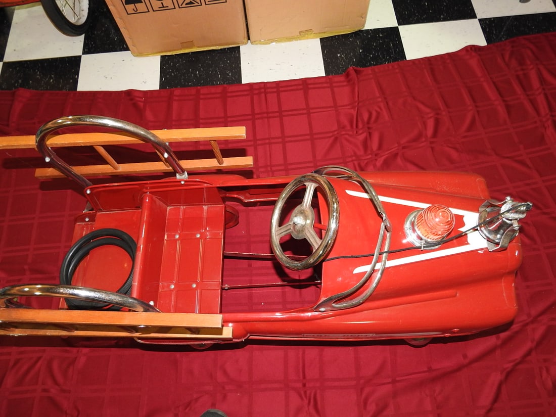 Limited Edition Fire Dept. Engine No. 9 Pedal Car - 6