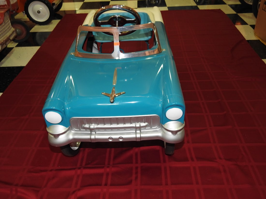 Modern Blue Diamond Classics 1955 Chevy Pedal Car - 2