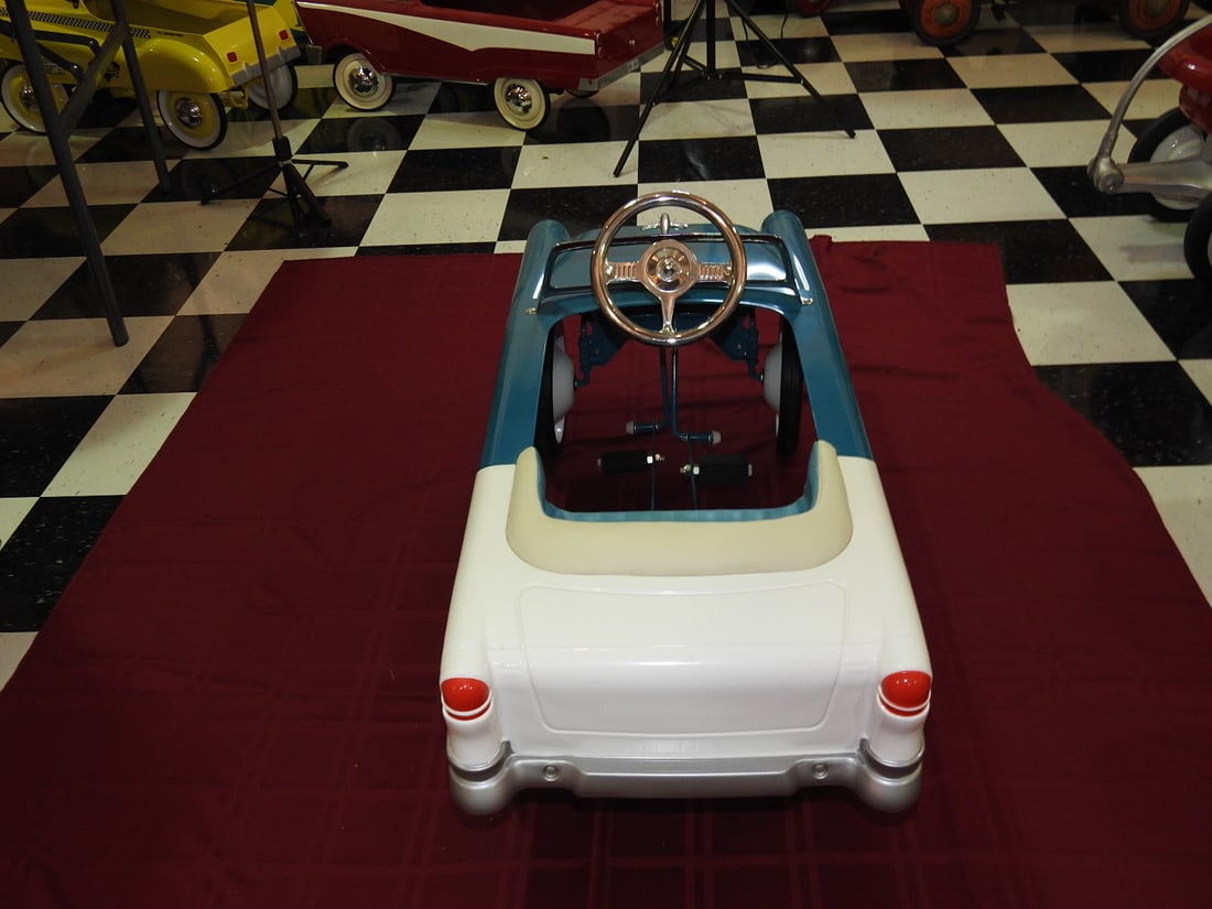 Modern Blue Diamond Classics 1955 Chevy Pedal Car - 3