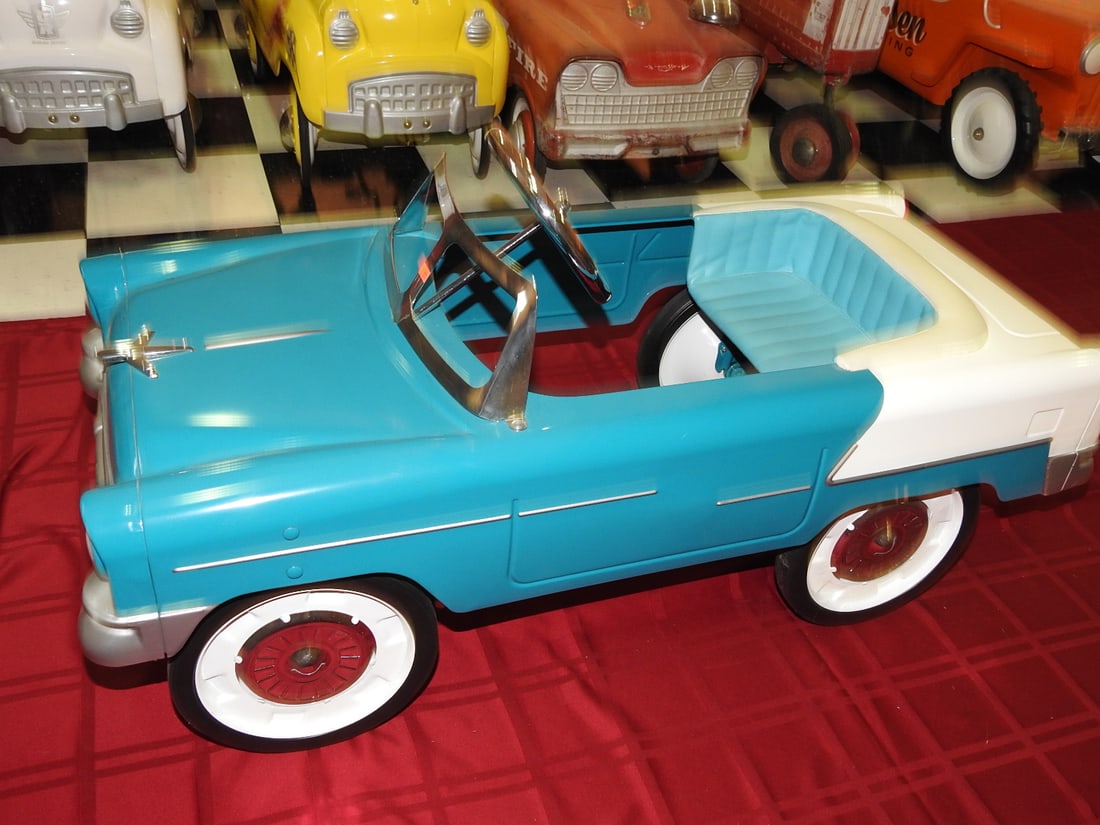 Modern Blue Diamond Classics 1955 Chevy Pedal Car - 4