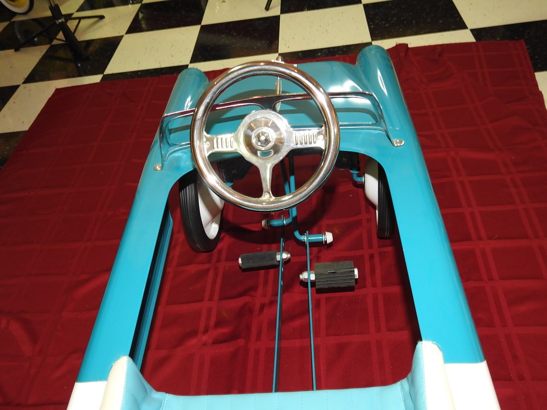 Modern Blue Diamond Classics 1955 Chevy Pedal Car - 5