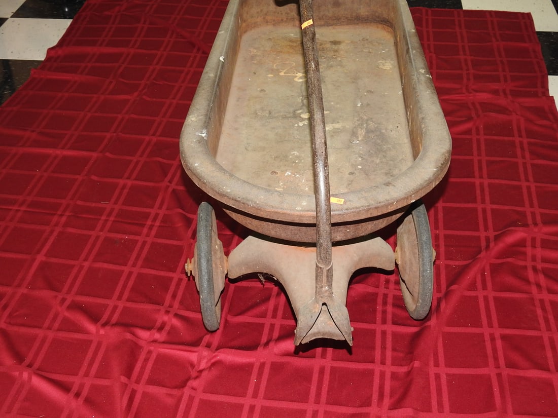 Antique Red Wagon, Unmarked - 2