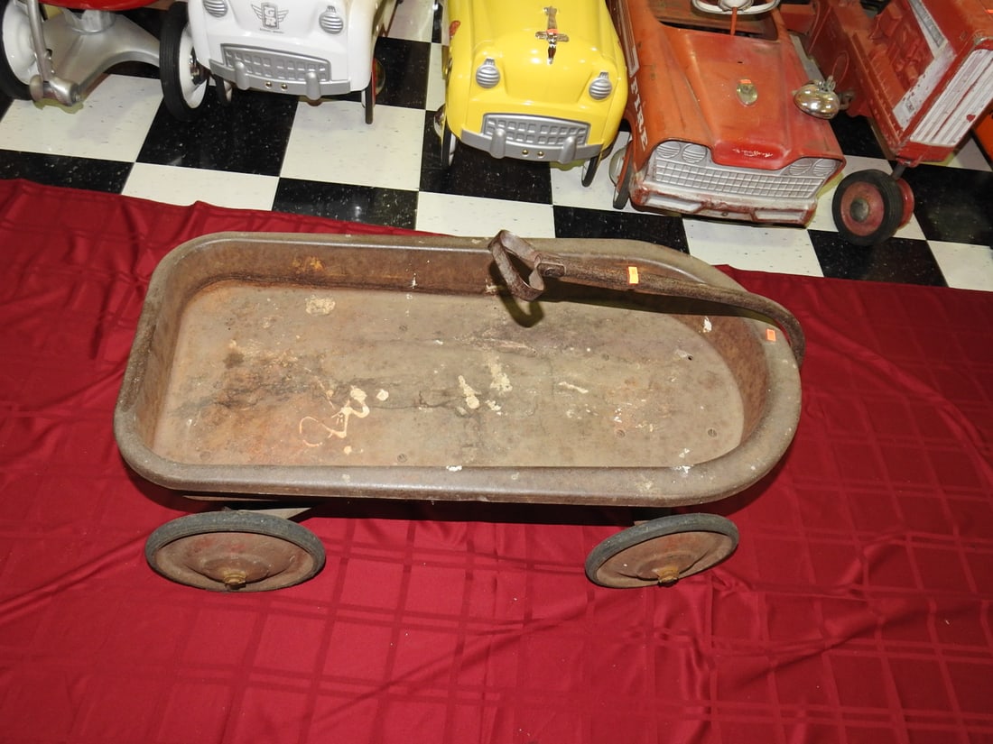 Antique Red Wagon, Unmarked - 3
