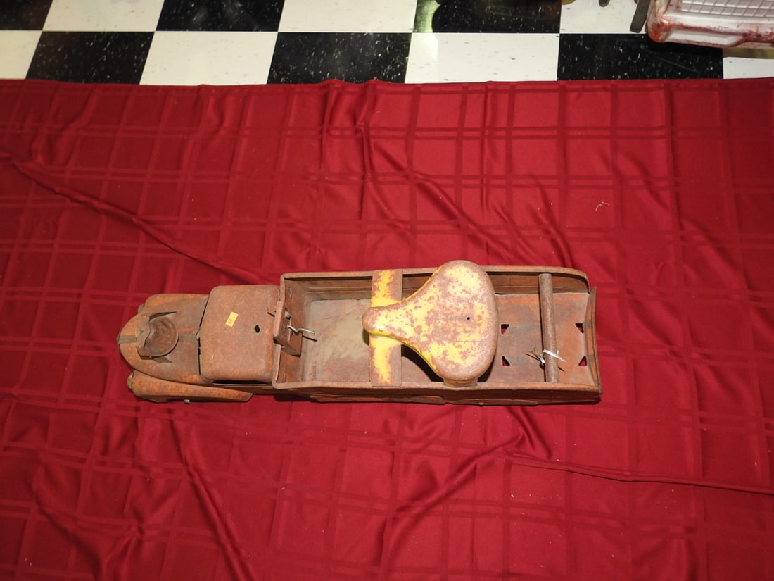 Vintage VFD Ride-On Fire Truck Toy - 3