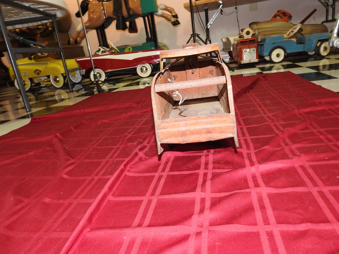 Vintage VFD Ride-On Fire Truck Toy - 4